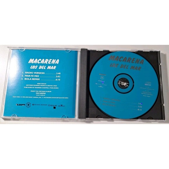 Macarena EP [Maxi Single] by Los del Mar (CD, Aug-1995, Critique Records) - Picture 3 of 3